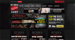 Desktop Screenshot of bubbaarmyradio.com